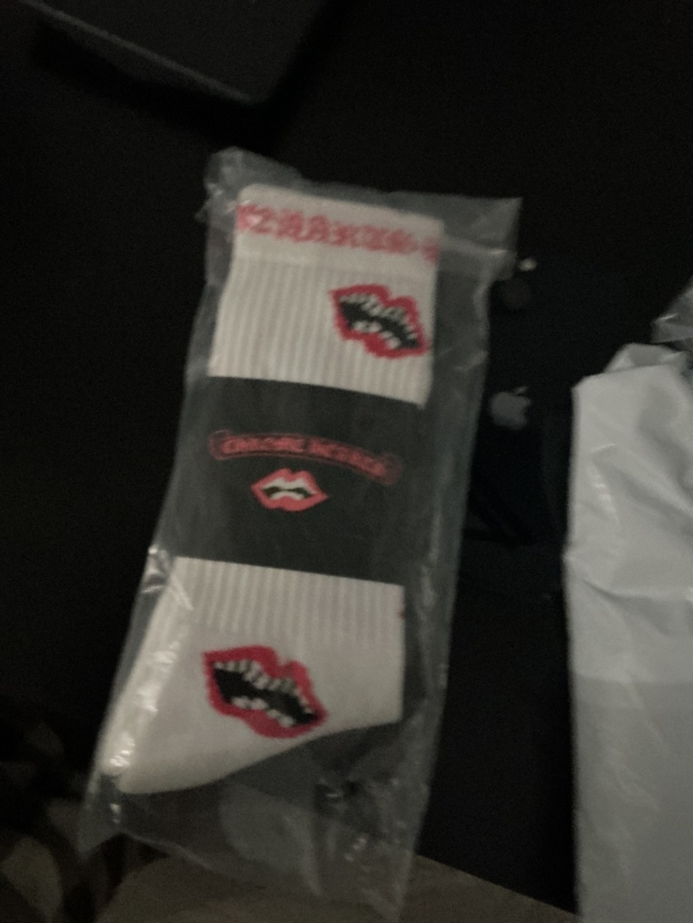 Chrome heart socks large